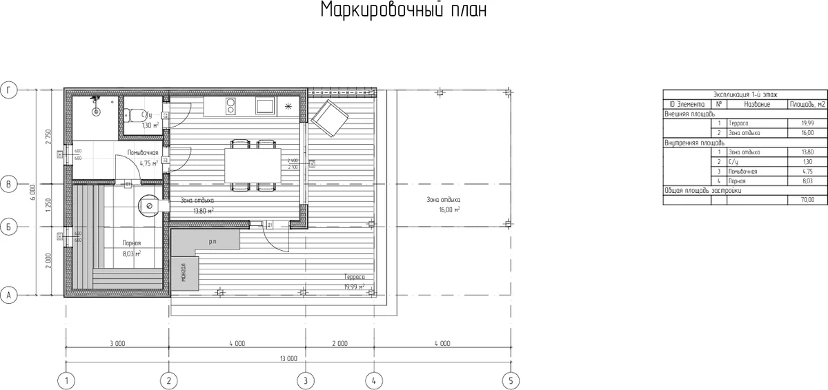 Баня КП Ели 13×6, фото 7