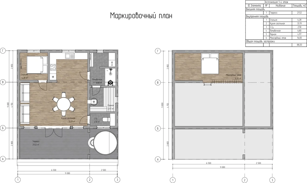 Баня Новая Европа 2 9,0×9,8, фото 6