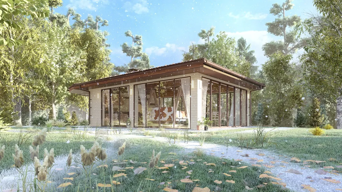 Беседка «Соколово» 8×6 с мангалом и казаном, фото 4