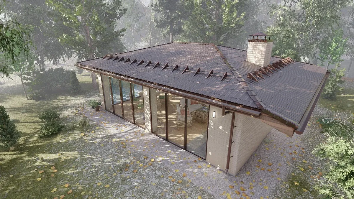 Беседка «Соколово» 8×6 с мангалом и казаном, фото 12